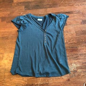 Maurices 24/7 blue sweater tee SZ L